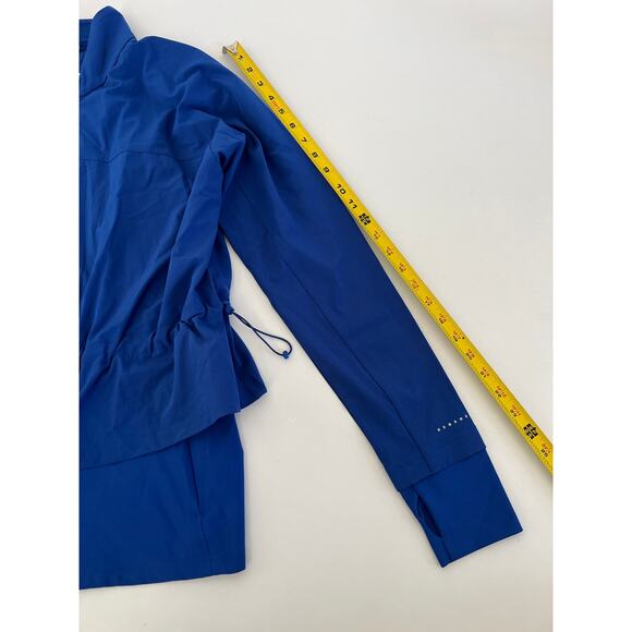 NWT Sweaty Betty Womens Size 6 Blue Fast Lane Zip Up Running Jacket Athleisure - Picture 12 of 16